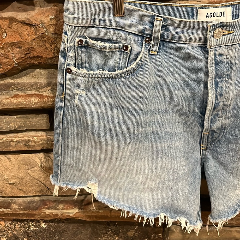 AGOLDE Parker Vintage Cut Off Shorts - Picture 4 of 9